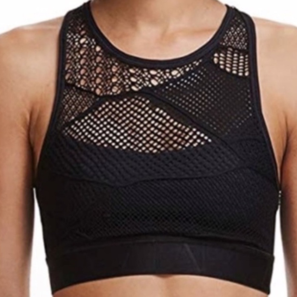 Alala Black Mesh Strappy Sports Bra - Picture 2 of 3